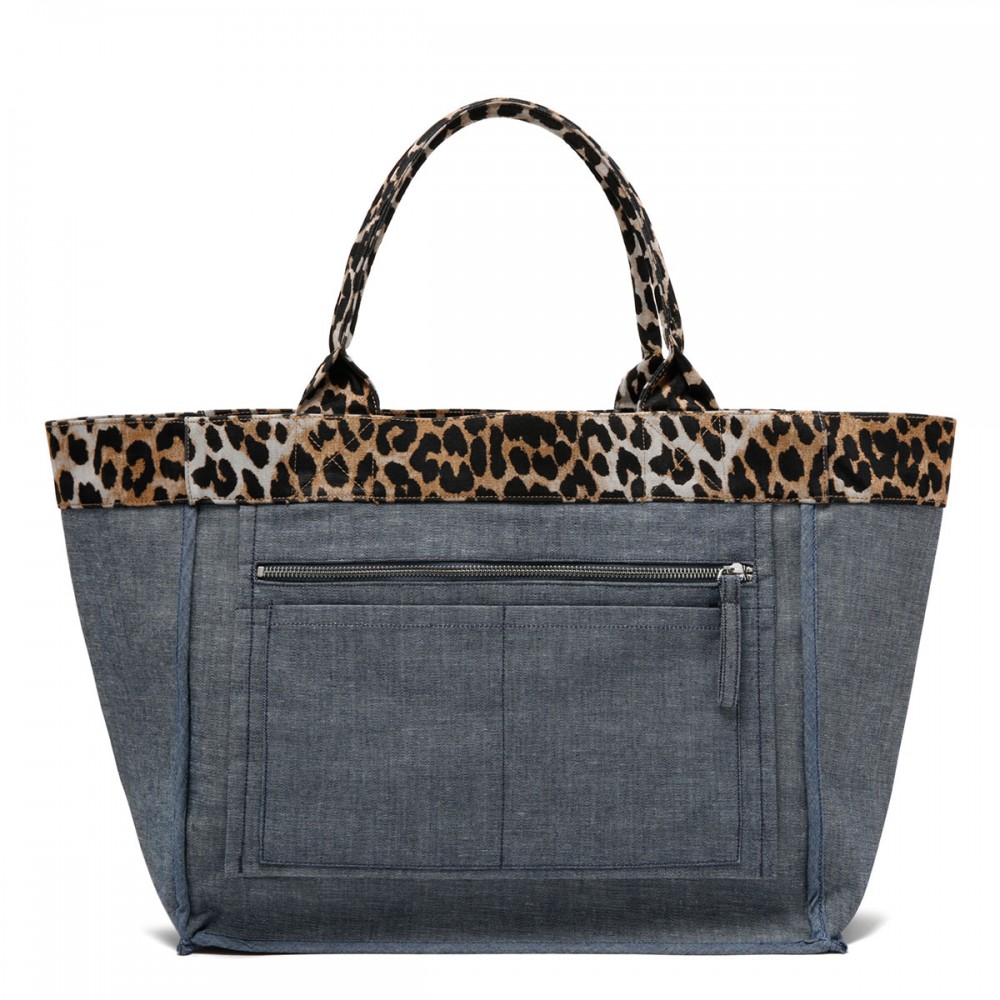 Reversible medium tote bag