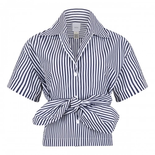Faille knotted shirt