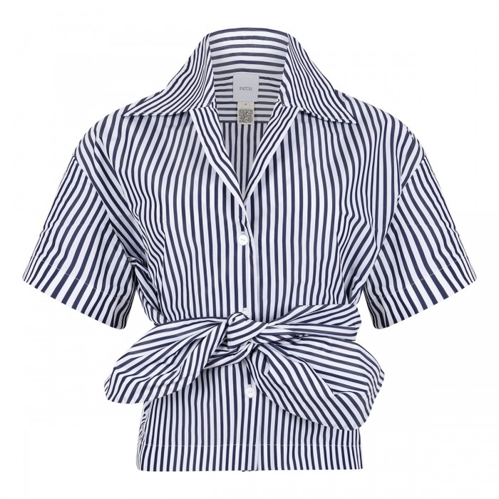 Faille knotted shirt