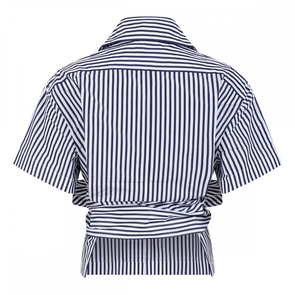 Faille knotted shirt