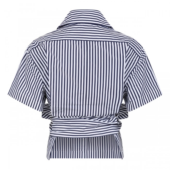 Faille knotted shirt