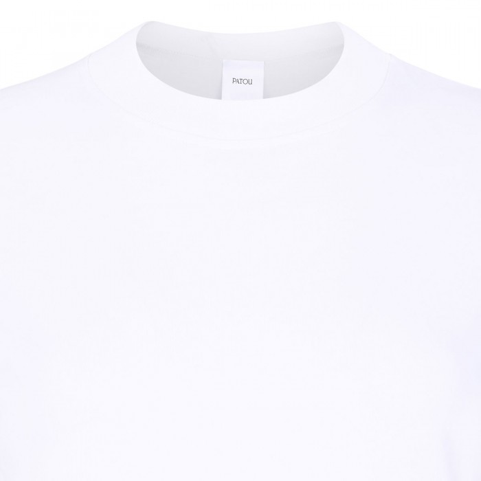 T-shirt with faille sleeves