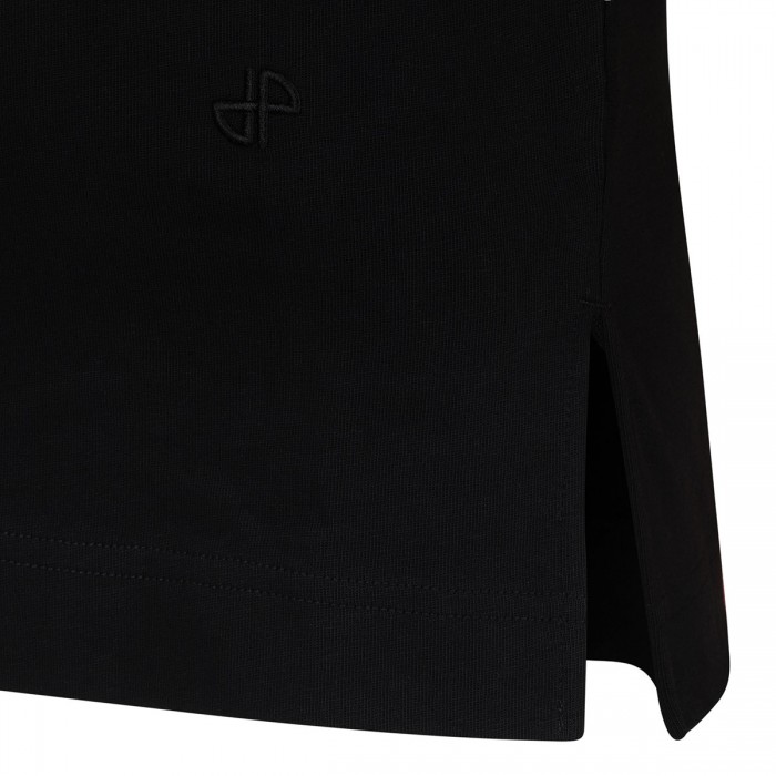 T-shirt with faille sleeves