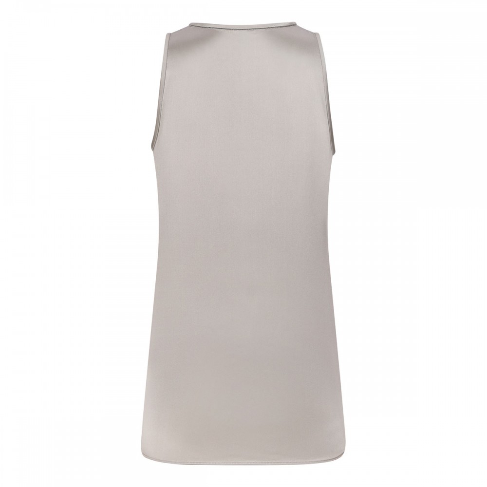 Silk satin tank top