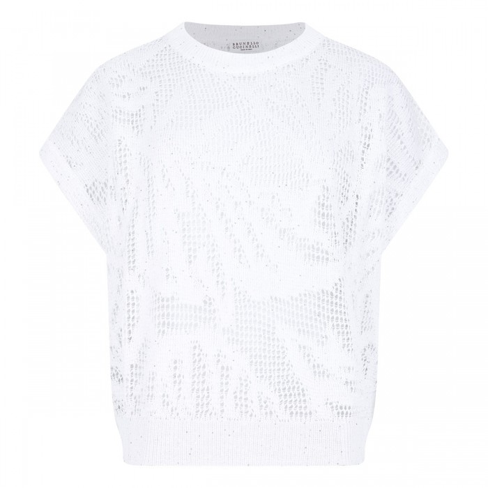 Water lilies knit T-shirt