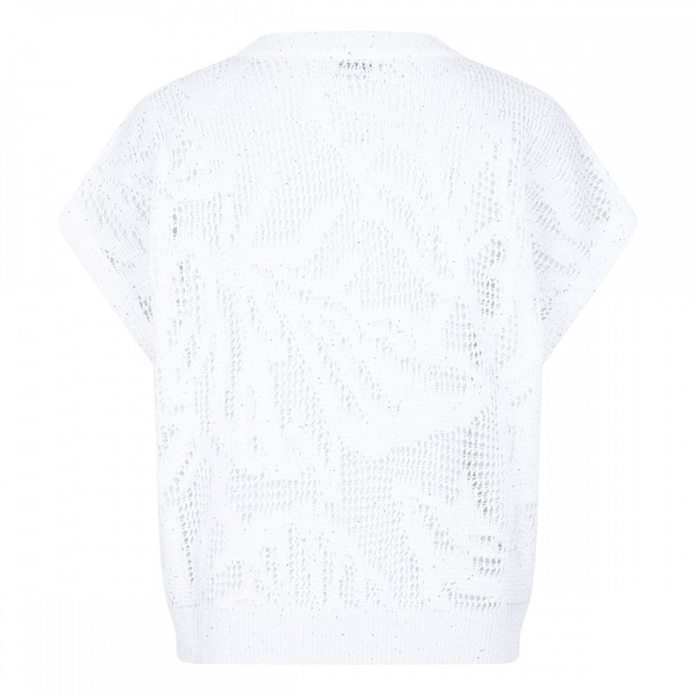 Water lilies knit T-shirt