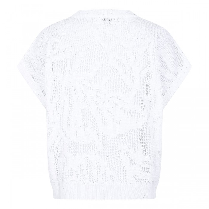 Water lilies knit T-shirt