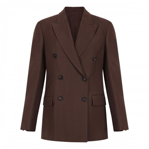 Twill blazer with monili