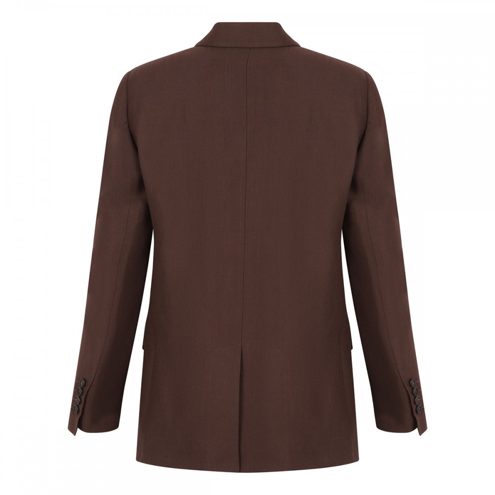 Twill blazer with monili