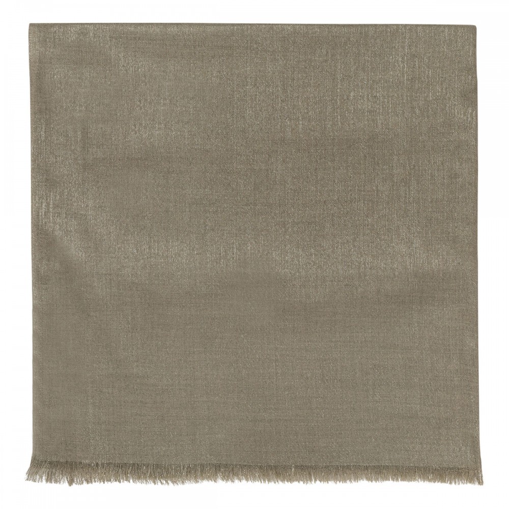 Lurex silk and wool blend scarf