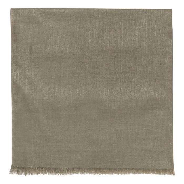 Lurex silk and wool blend scarf