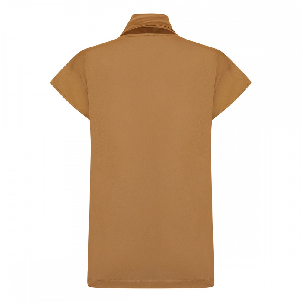 Short sleeve foulard top