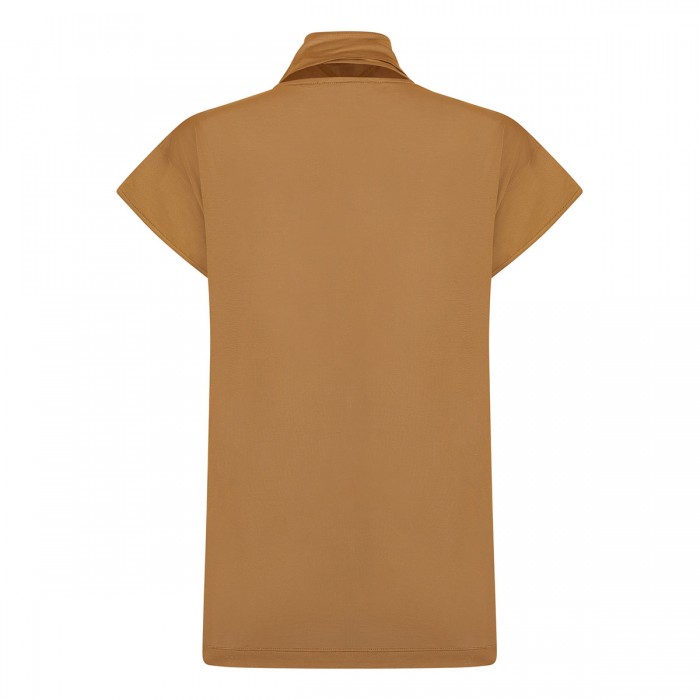 Short sleeve foulard top