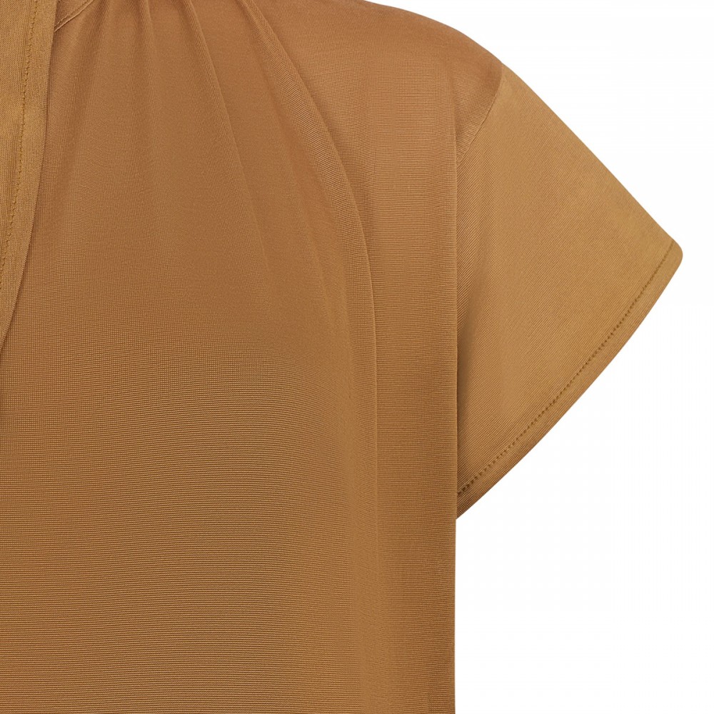 Short sleeve foulard top