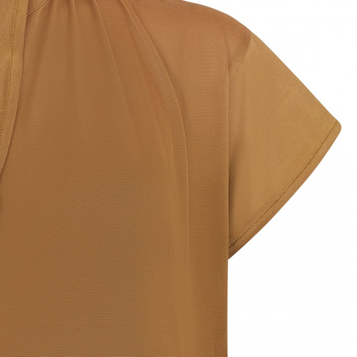 Short sleeve foulard top