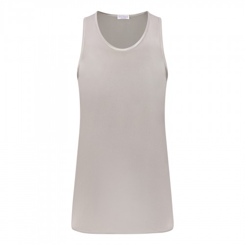 Silk satin tank top