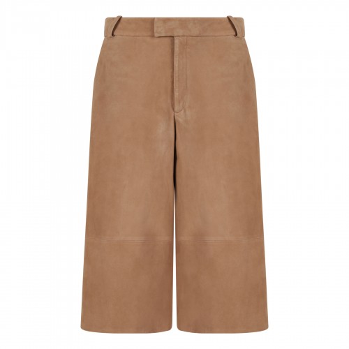 Jina suede bermuda pants