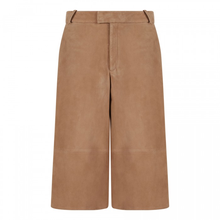 Jina suede bermuda pants