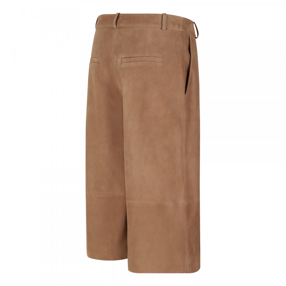 Jina suede bermuda pants