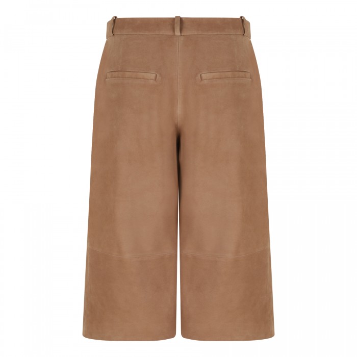 Jina suede bermuda pants