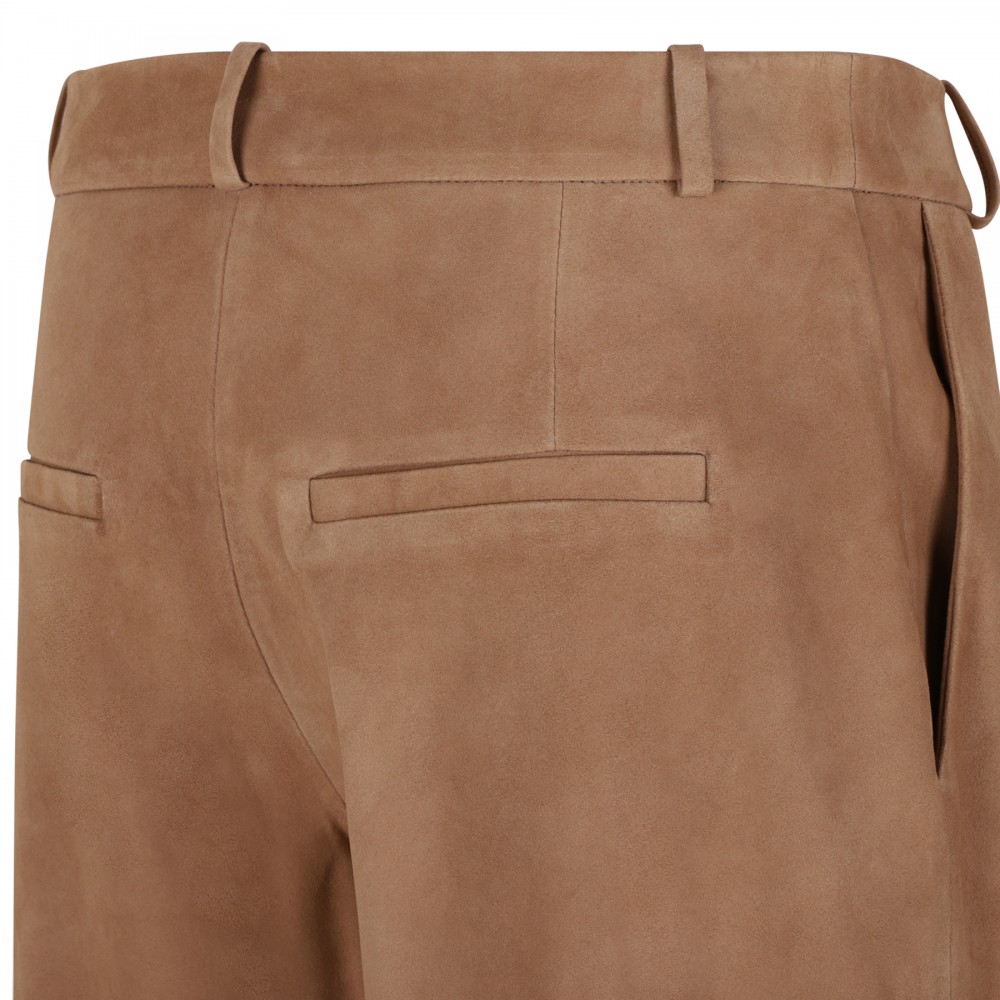 Jina suede bermuda pants