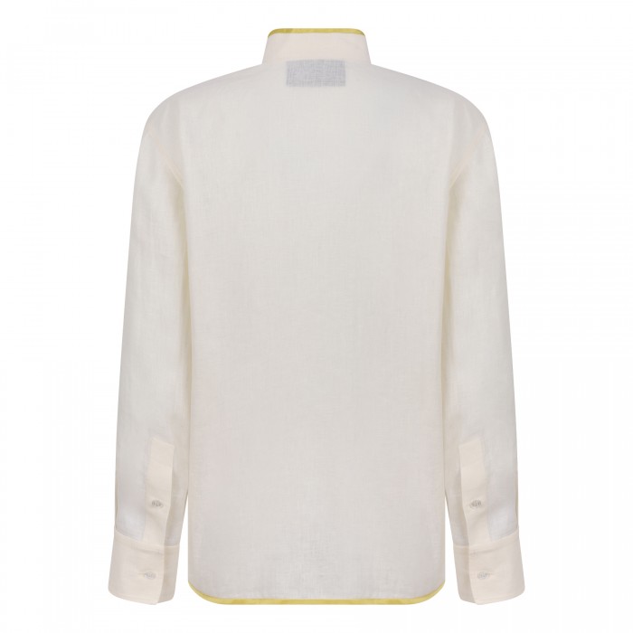 Embroidered linen shirt