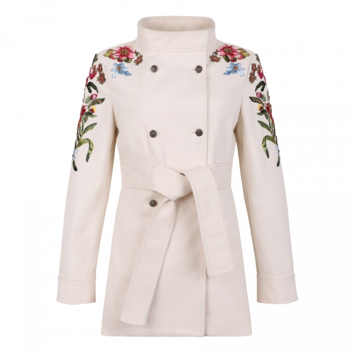 Embroidered denim jacket