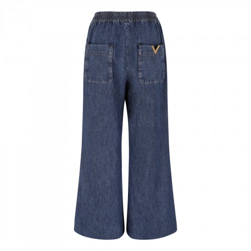 Drawstring cotton chambray... 2