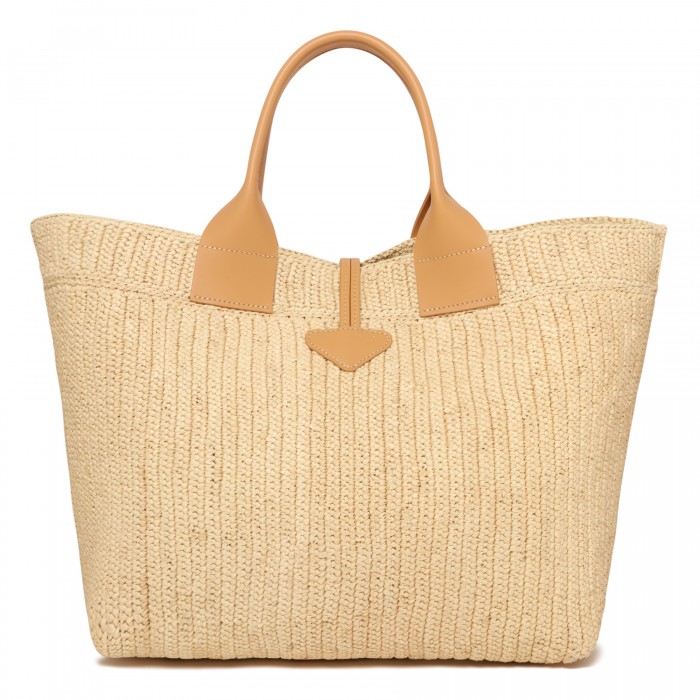 Le Roseau L raffia tote bag