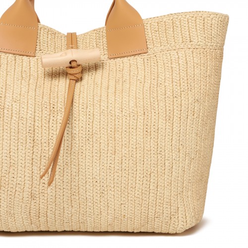 Le Roseau L raffia tote bag 2