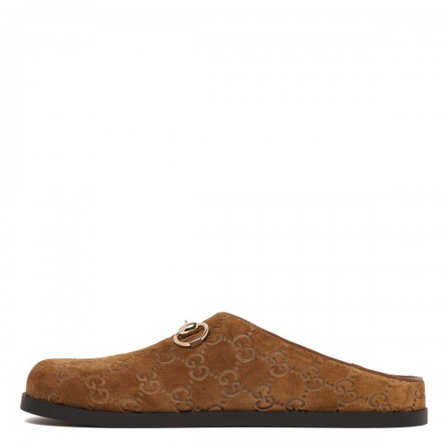 Horsebit suede mules 2