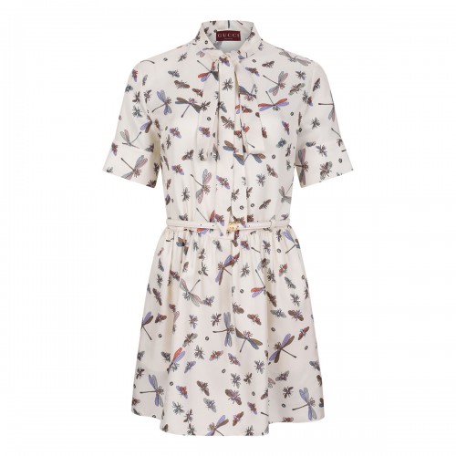Dragonfly motif dress
