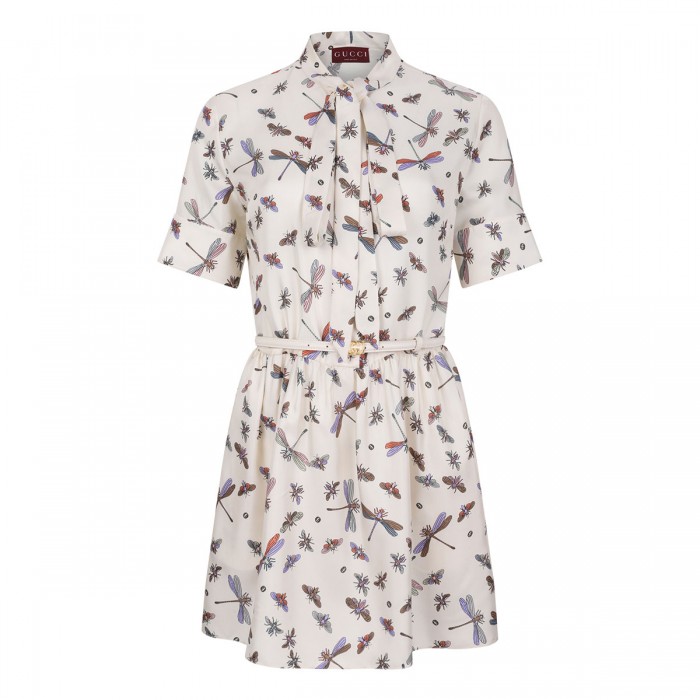 Dragonfly motif dress
