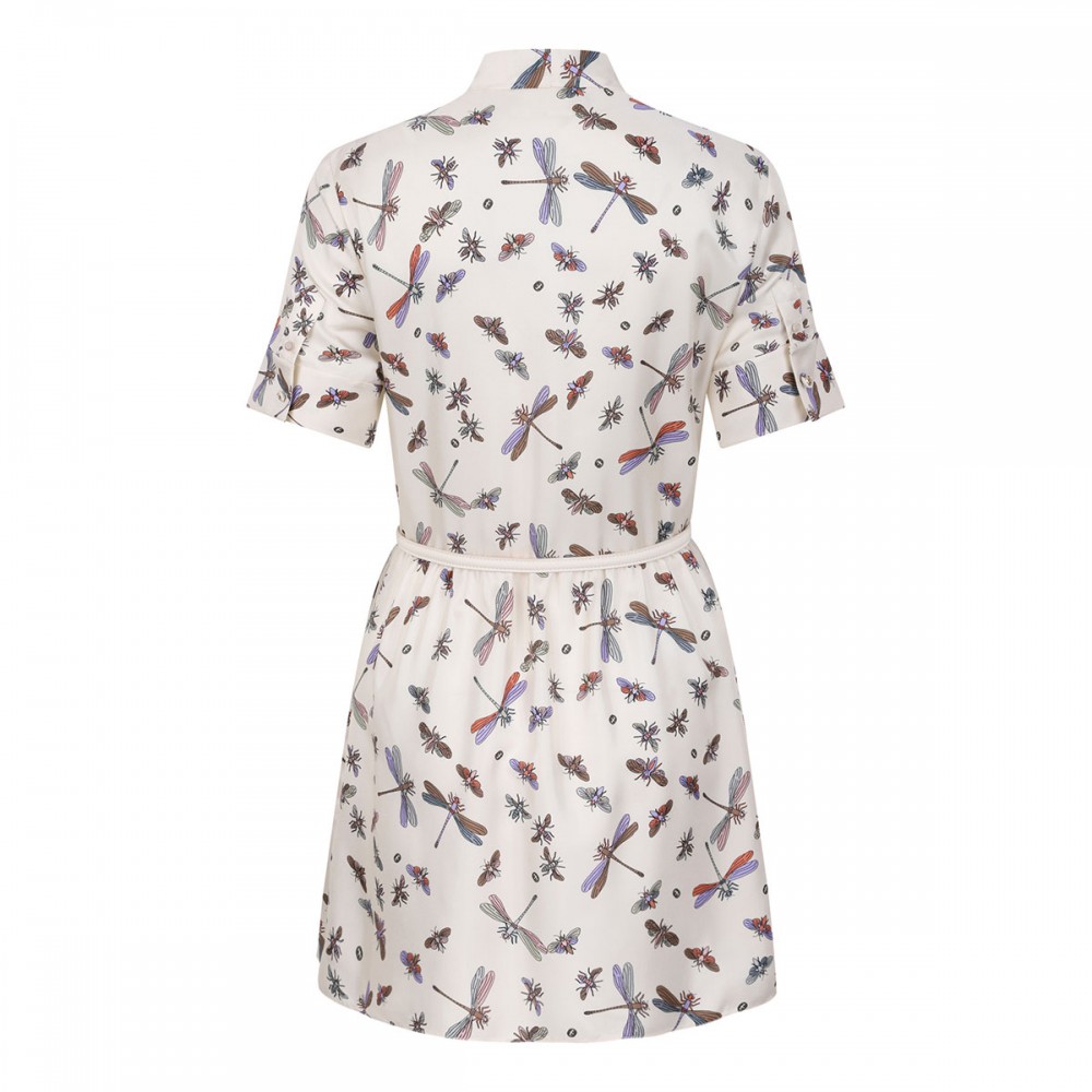 Dragonfly motif dress