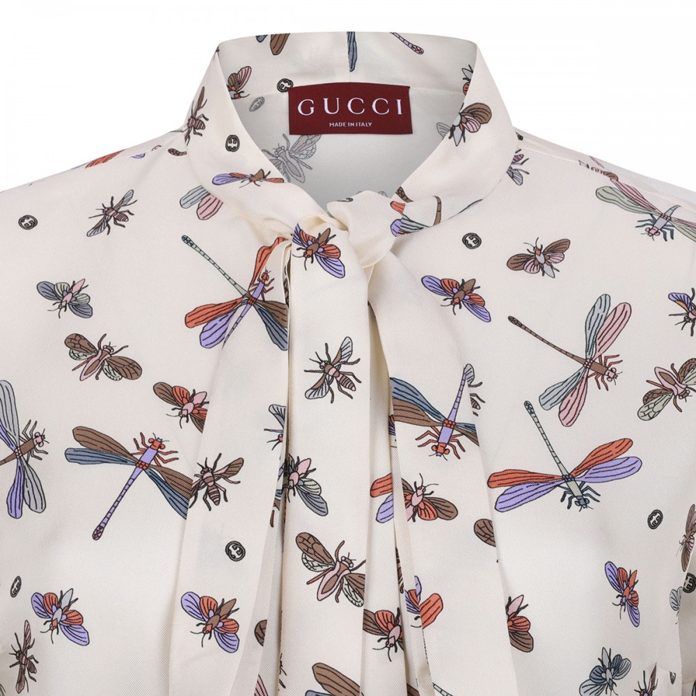 Dragonfly motif dress