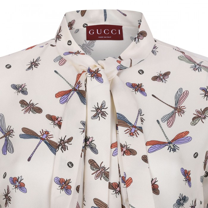 Dragonfly motif dress