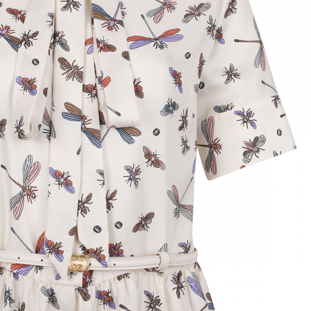 Dragonfly motif dress