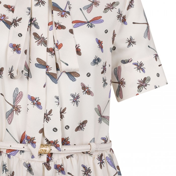 Dragonfly motif dress