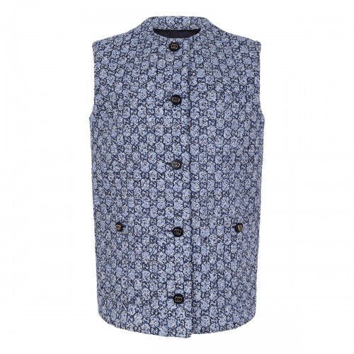 GG tweed vest