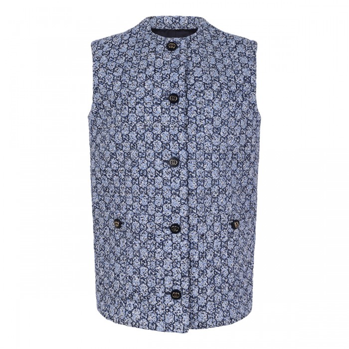 GG tweed vest