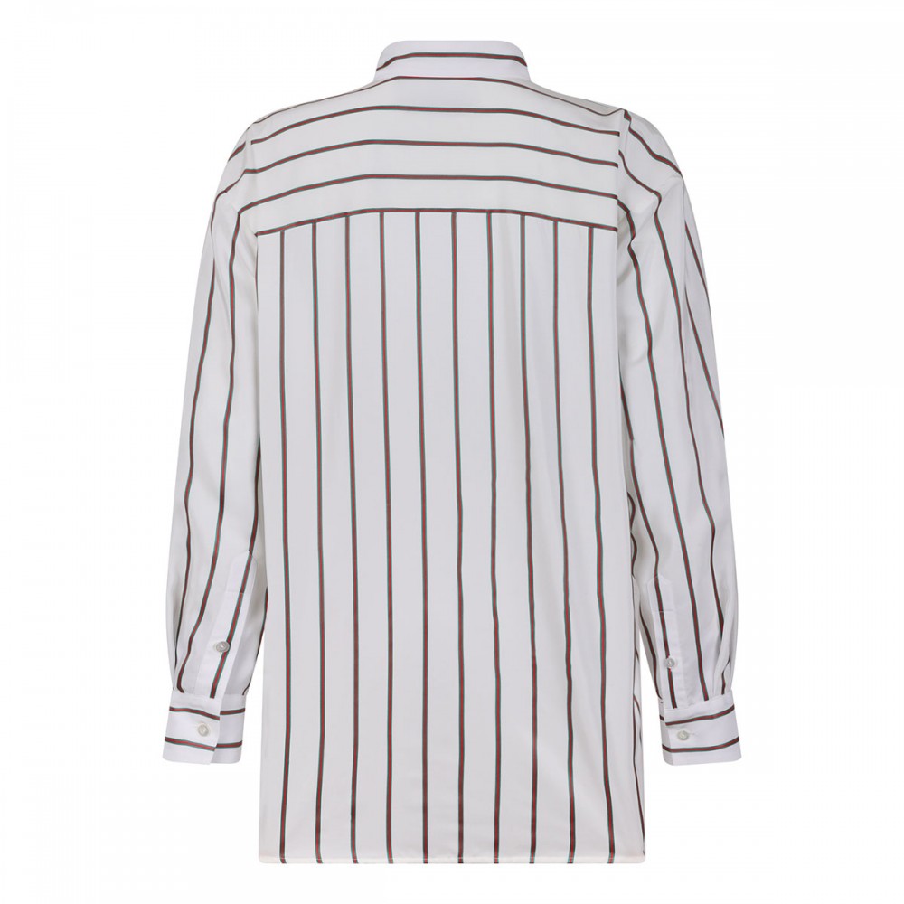 Web silk jacquard shirt