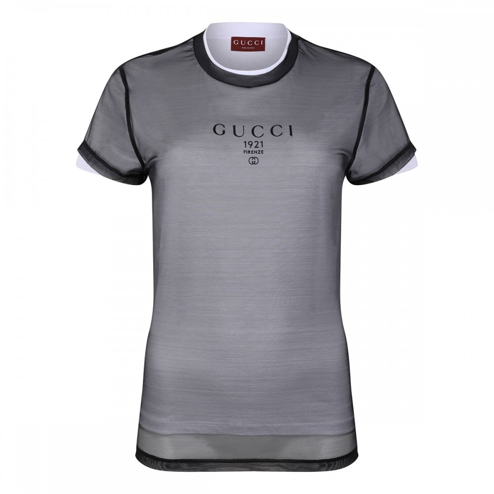 Double layered jersey T-shirt
