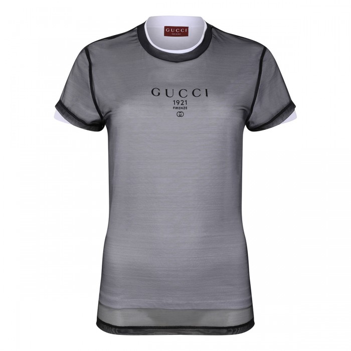 Double layered jersey T-shirt
