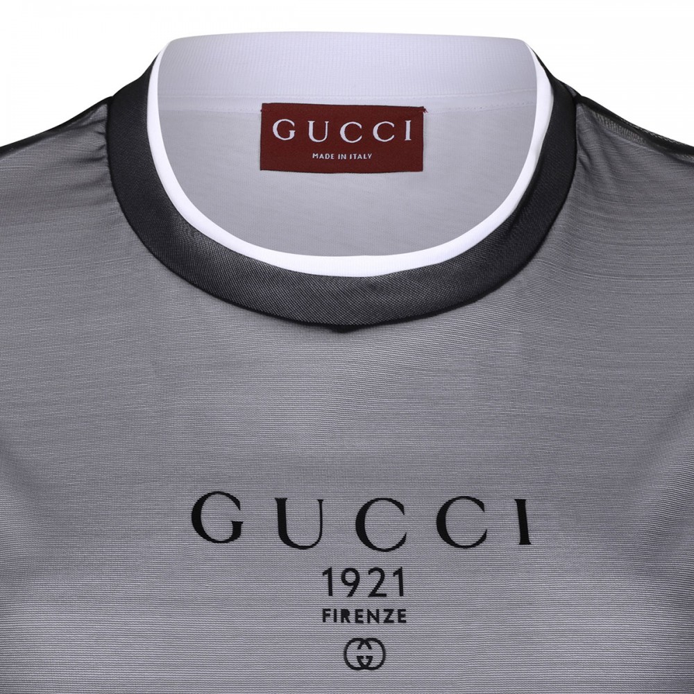 Double layered jersey T-shirt