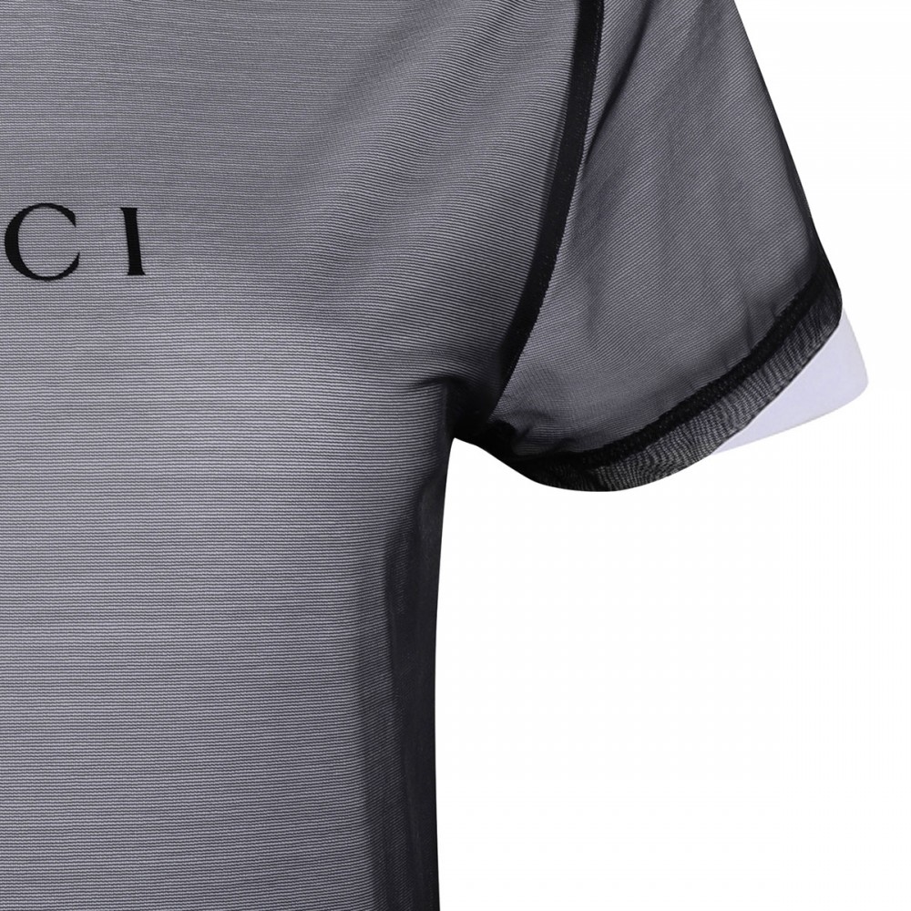 Double layered jersey T-shirt