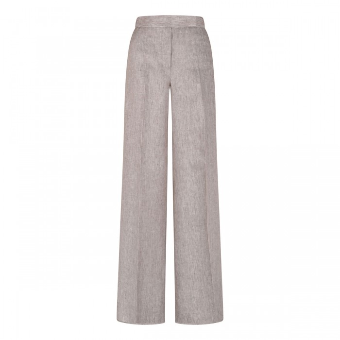 Deserto herringbone linen twill pants