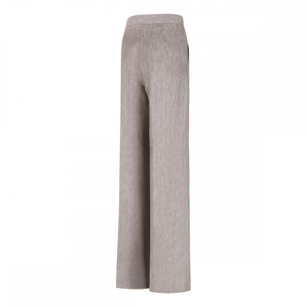 Deserto herringbone linen twill pants