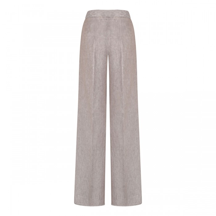 Deserto herringbone linen twill pants