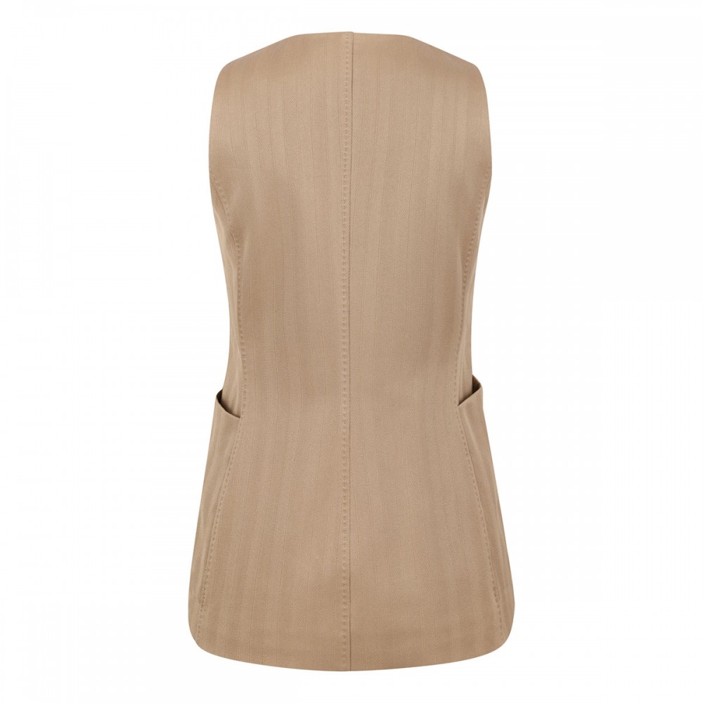 Falla pinstripe jacquard jersey vest