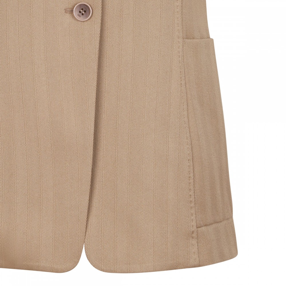 Falla pinstripe jacquard jersey vest